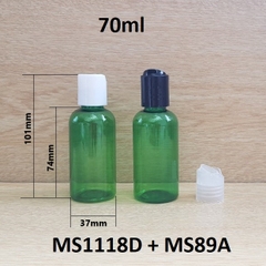 Chai xanh lá nắp nhấn 70ml