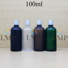Chai tinh dầu phun mờ nắp xi 2 viền 100ml