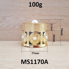 Hũ Dubai vàng ngọc trai trắng 100g