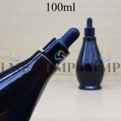 Chai đèn dầu nắp bóp khoen nhựa trơn 100ml