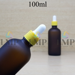 Chai tinh dầu phun mờ nắp bóp khoen nhựa sọc 100ml