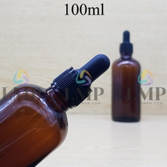 Chai tinh dầu nắp bóp khoen nhựa sọc 100ml