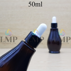 Chai đèn dầu nắp bóp khoen nhựa trơn 50ml