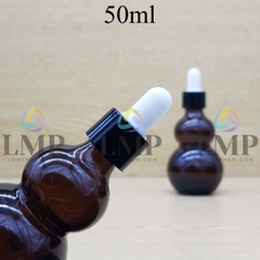 Chai hồ lô nắp bóp khoen nhựa trơn 50ml