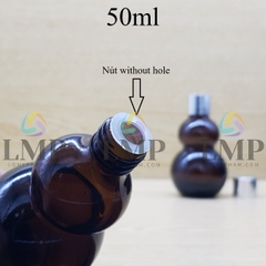 Chai hồ lô nắp xi KO viền 50ml