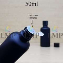 Chai tinh dầu phun mờ nắp vặn đen 50ml