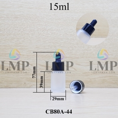 Chai thủy tinh nắp bóp khoen nhôm