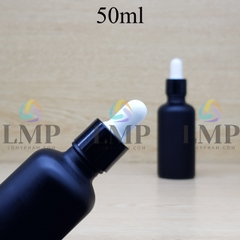 Chai tinh dầu phun mờ nắp bóp khoen nhựa trơn 50ml