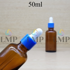 Chai tinh dầu nắp bóp khoen nhựa trơn 50ml