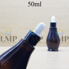 Chai đèn dầu nắp bóp khoen nhôm 50ml