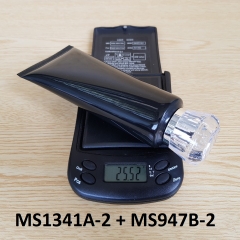 Tuýp tròn đen bóng nắp bạc 100ml