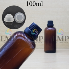 Chai tinh dầu nắp dày 100ml
