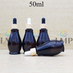 Chai đèn dầu nắp bóp khoen vân gỗ 50ml