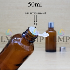 Chai tinh dầu nắp xi KO viền 50ml