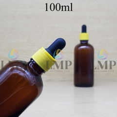 Chai tinh dầu nắp bóp khoen nhựa sọc 100ml
