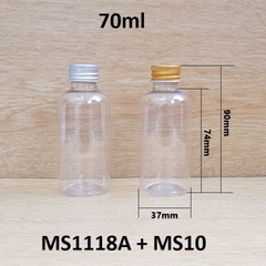Chai trong nắp cuốn biên 70ml