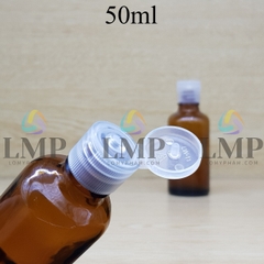 Chai tinh dầu nắp bật sọc 50ml