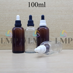 Chai tinh dầu nắp bóp sọc dày 100ml