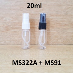 Chai vai ngang phun sương 20ml