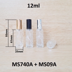 Chai khổ qua đít chai tròn nắp KO viền 12ml