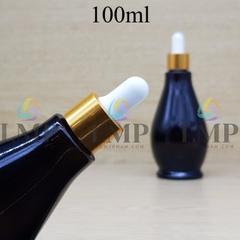 Chai đèn dầu nắp bóp khoen nhôm 100ml