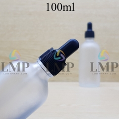 Chai tinh dầu phun mờ nắp bóp khoen nhựa sọc 100ml