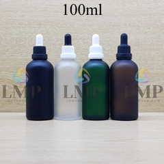 Chai tinh dầu phun mờ nắp bóp sọc dày 100ml