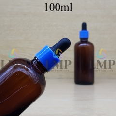 Chai tinh dầu nắp bóp khoen nhựa trơn 100ml