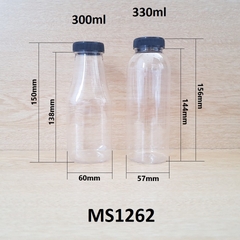 Chai trà sữa thân trong