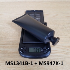 Tuýp tròn đen nhám nắp đen 100ml