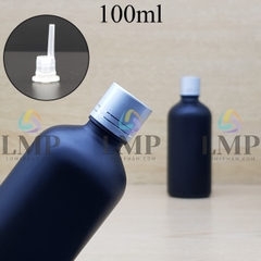 Chai tinh dầu phun mờ nắp xi 2 viền 100ml