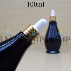 Chai đèn dầu nắp bóp khoen nhôm 100ml
