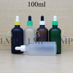 Chai tinh dầu phun mờ nắp bóp khoen nhựa sọc 100ml