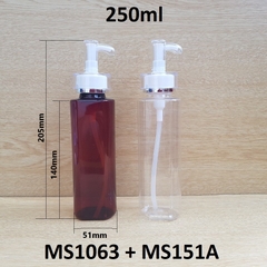 Chai vuông vòi voi 250ml
