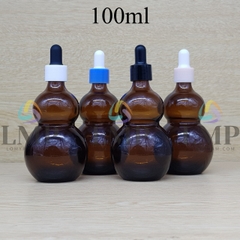 Chai hồ lô nắp bóp khoen nhựa trơn 100ml