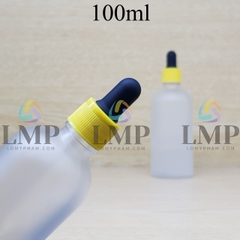 Chai tinh dầu phun mờ nắp bóp khoen nhựa sọc 100ml