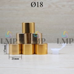 Nắp xi KO viền Ø18 ( kèm nút chặn )