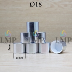 Nắp xi KO viền Ø18 ( ko kèm nút chặn )