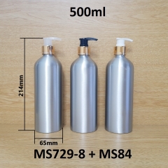 Chai nhôm vòi van xi vàng 500ml