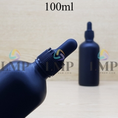 Chai tinh dầu phun mờ nắp bóp khoen nhựa sọc 100ml