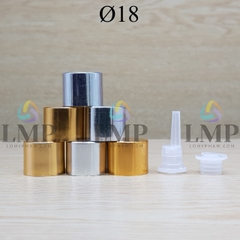 Nắp xi KO viền Ø18 ( kèm nút chặn )