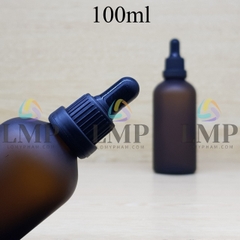 Chai tinh dầu phun mờ nắp bóp sọc dày 100ml
