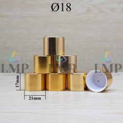 Nắp xi KO viền Ø18 ( ko kèm nút chặn )