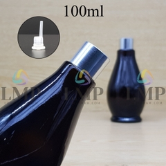 Chai đèn dầu nắp xi KO viền 100ml