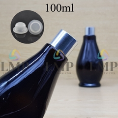 Chai đèn dầu nắp xi KO viền 100ml