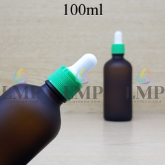 Chai tinh dầu phun mờ nắp bóp khoen nhựa sọc 100ml