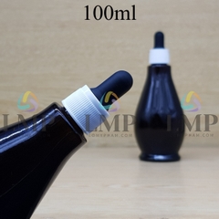Chai đèn dầu nắp bóp khoen nhựa sọc 100ml