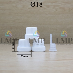 Nắp sọc dày Ø18 ( kèm nút chặn )