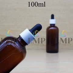 Chai tinh dầu nắp bóp khoen nhựa trơn 100ml