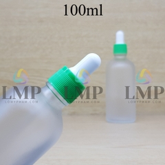 Chai tinh dầu phun mờ nắp bóp khoen nhựa sọc 100ml